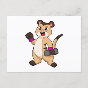 Zijnmeerkat met Hanteerbal Briefkaart