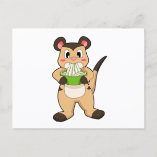 Zijnmeerkat met Ramen Briefkaart