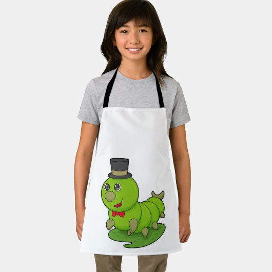 Zijpijler als herenman met cilinder schort (Insitu)