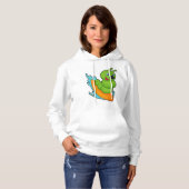 Zijpijler als surfer met surfplank hoodie (Voorkant volledig)