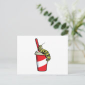 Zijpijler met Drink Briefkaart (Staand voorkant)