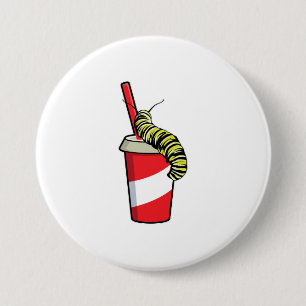 Zijpijler met Drink Ronde Button 7,6 Cm