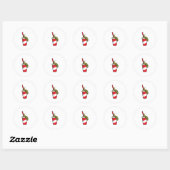Zijpijler met Drink Ronde Sticker (Vel)