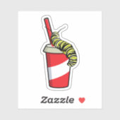 Zijpijler met Drink Sticker (Vel)