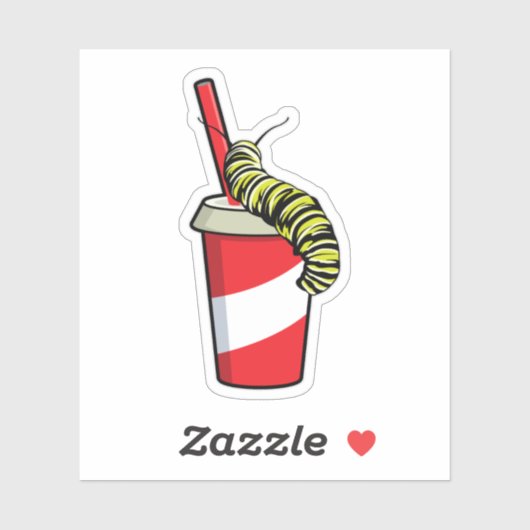 Zijpijler met Drink Sticker (Vel)