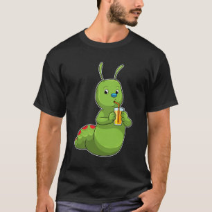 Zijpijler met een glas Oranje sap T-shirt