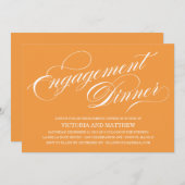 ZIJSCRIPT | VERLOVING-DINERINVITATIE KAART (Voorkant / Achterkant)
