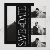 Zijscriptie Save The Date Foto Aankondigingskaart (Voorkant / Achterkant)