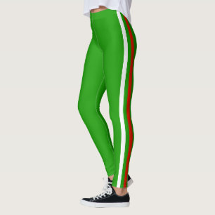 Zijstreep Groene Leggings - Kies kleuren