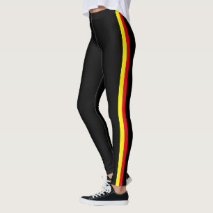 Zijstreep zwarte Leggings - Kies kleuren