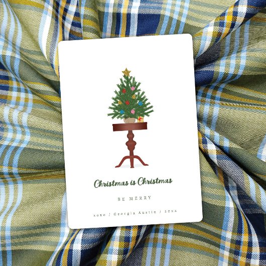 Zijtafel Kerstboom Kerst Kaart