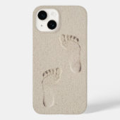 Zijvoetafdrukken in zand Case-Mate iPhone case (Achterkant)