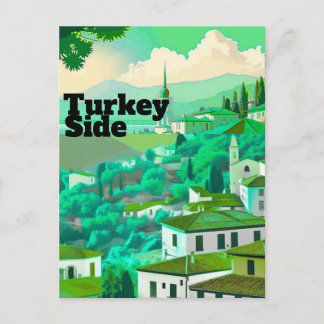 Zijwaartse Reisansichtkaart Kunst, Zijwaartse Turk Feestdagenkaart