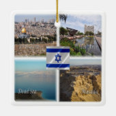 zIL006 TEL AVIV JERUSALEM, Israël, Keramisch Ornament (Achterkant)