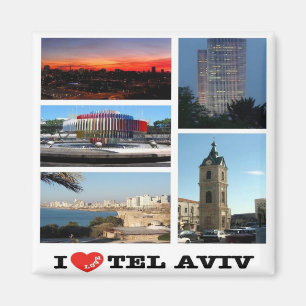 zIL007 i love TEL AVIV, Israel Middle East, Fridge Magneet
