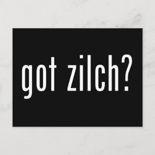 zilch? briefkaart