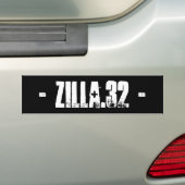 Zilla.32 Basis-Bumpersticker Bumpersticker (Op auto)