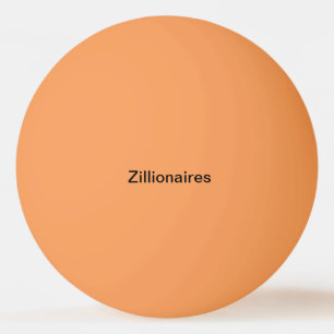 zillionaires oranje pingpongbal pingpongballen