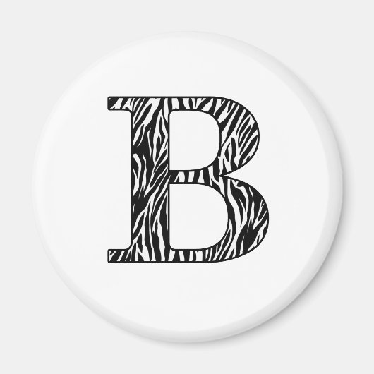 Zilly Zebra B Magneet (Voorkant)