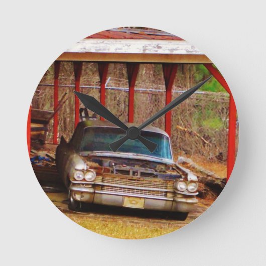 Zilver 1963 Sadan Deville Ronde Klok (Voorkant)