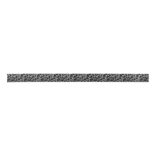 Zilver abstract patroon op een zwarte achtergrond. lint (Voorkant)