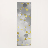 zilver, bal, glanzend, bol, rond, metalli yogamat (Achterkant)