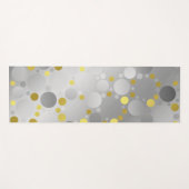 zilver, bal, glanzend, bol, rond, metalli yogamat (Voorkant (horizontaal))