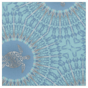 Zilver Blauwe Schildpad Dier Stof
