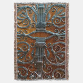 Zilver bruine houtsluiende deur deken (Voorkant Verticaal)