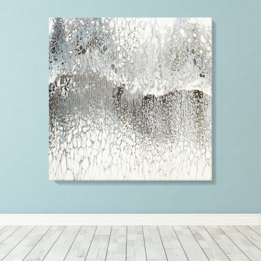 Zilver Canvas Afdruk (Insitu (Houten vloer))