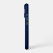Zilver Chrome Geometrische Tijger Blauwe Python iP iPhone 16 Hoesje (Linkerkant)