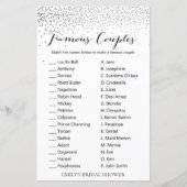 Zilver Confetti Vrijgezellenfeest Game PRINED (Voorkant)