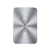 Zilver elegant modern badmat (Voorkant Verticaal)