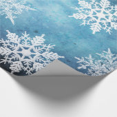 Zilver en blauw cadeaupapier (Hoek)