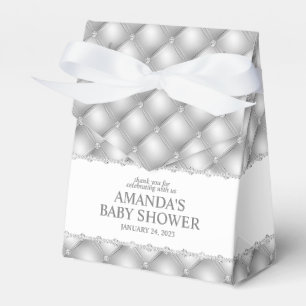 Zilver en Diamanten Kwastige Glamour Bedankdoosjes