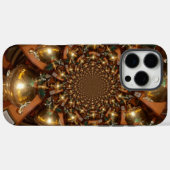 Zilver- en Gold-ontwerpterm Case-Mate iPhone Case (Achterkant (horizontaal))