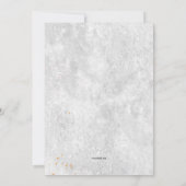 Zilver en Goud Lijst Feest Kaart (Achterkant)