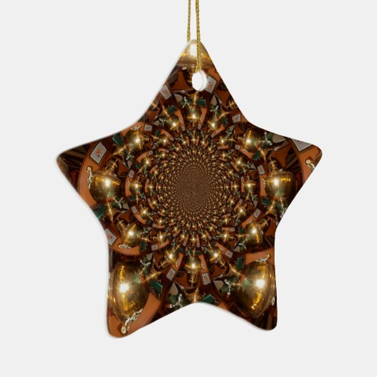 Zilver en goudElegante theecultuur – Samov Keramisch Ornament (Rechts)