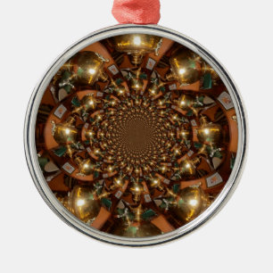 Zilver en goudElegante theecultuur – Samov Metalen Ornament