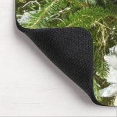 Zilver en gouden kerstboom I-feestdag Muismat (Hoek)