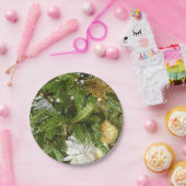 Zilver en gouden kerstboom I-feestdag Papieren Bordje (Feest)