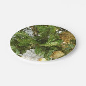 Zilver en gouden kerstboom I-feestdag Papieren Bordje (Gekanteld)