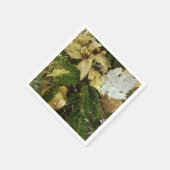 Zilver en gouden kerstboom II-feestdag Servetten (Hoek)