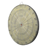 Zilver en goudmetaalgif dartbord (Voorkant Rechts)