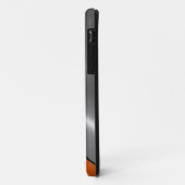 Zilver en Sinaasappel Roestvrij staal Metaal 3 Case-Mate iPhone Case (Achterkant/links)