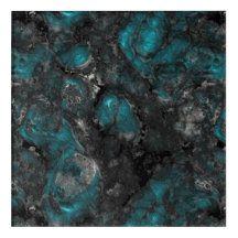 Zilver en Turkoois Steen Abstract
