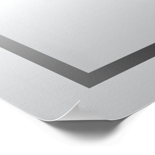 Zilver- en witte zwevende deeltjes - 9 Zitkaart Poster (Hoek)