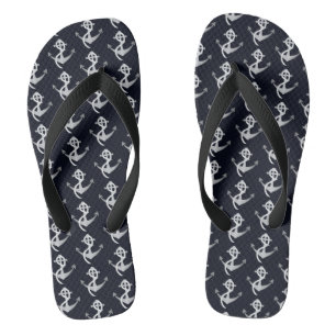 Zilver- en zeemanssandalen teenslippers