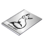 Zilver Fox aangepaste tekst Notitieboek (Linkerzijde)