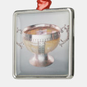 Zilver gemonteerde mug van parelwassail metalen ornament (Links)